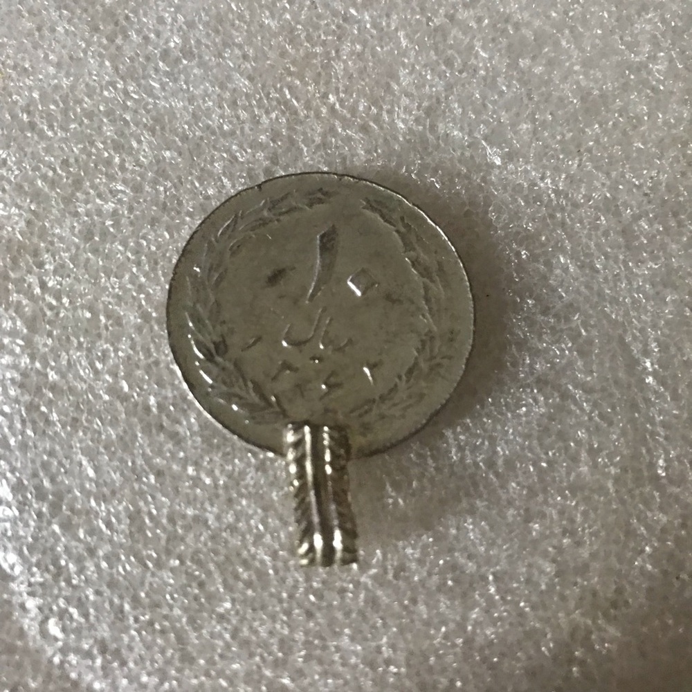 Silver Coin Pendant Necklace Charm
